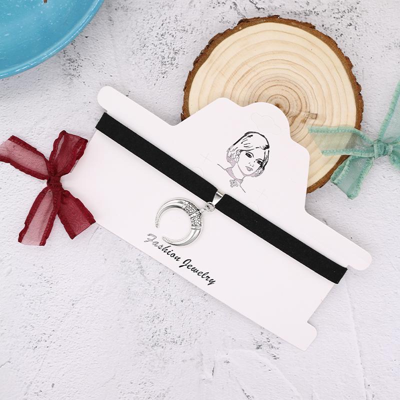 Fashion women Retro Clavicle Chain Women Simple Personality Moon Pendant Necklace