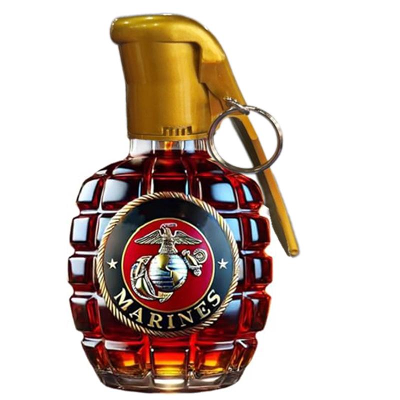 

Hand Grenade Whiskey Bottle, Engraved Hand Grenade Shape Whiskey Glass, 2025 Veteran Commemorative Bottle