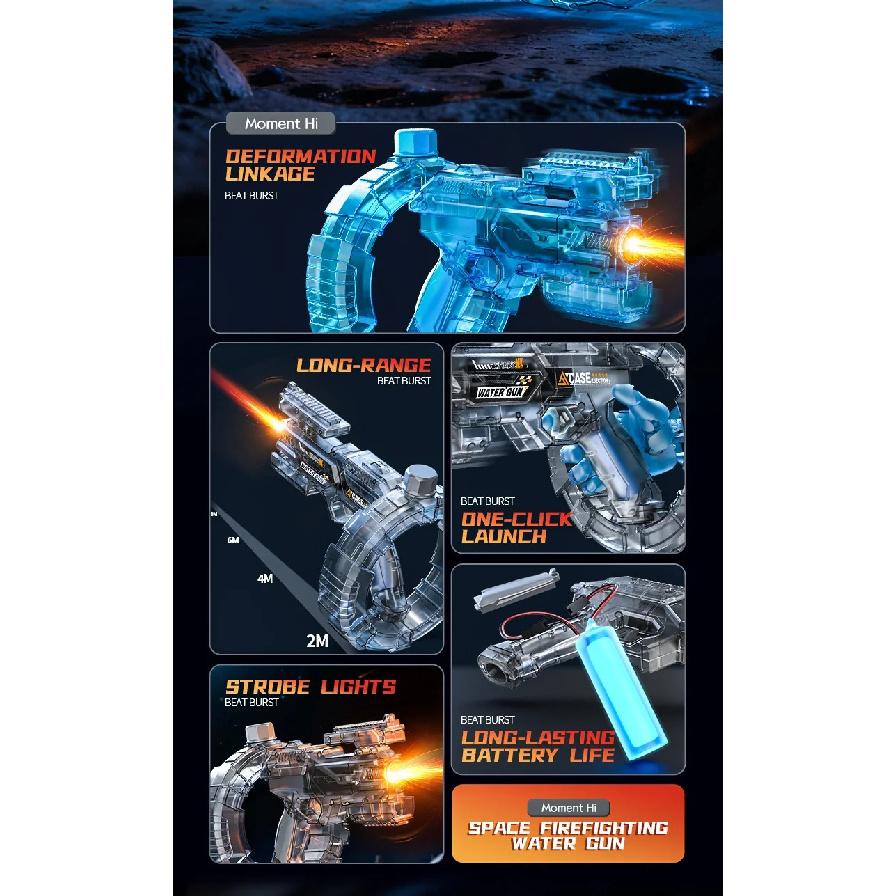 Electric Water Guns For Adults Powerful Squirt Automatic Water Suction Water Blasters Summer Outdoor Beach Toy For boys Kid Gift