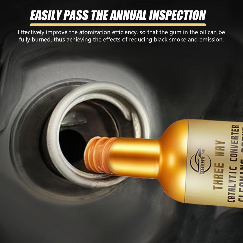 120ml Car Catalytic Converter Cleaner Interior No-Removal Exhaust Three-Way Cleaner Exhaust Gas Catalytic Carbon Removal