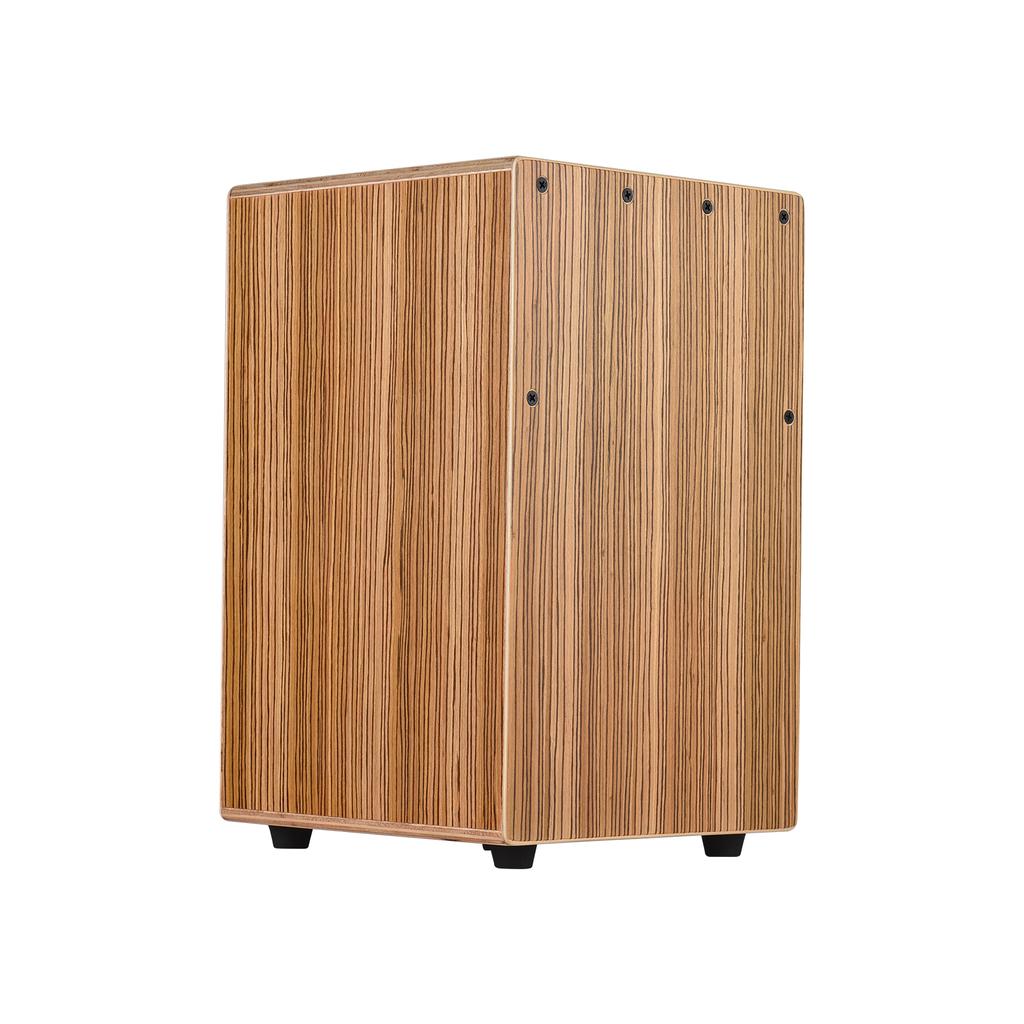 Cajon Drum Box Wooden Drum Hand Drum Smooth Glossy Surface Percussion Instrument Zebra Wood for