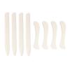 8Pcs Leather Creasing Tool Sewing Fabric Creaser Tool Plastic Bone Folder Paper Creaser for Bookbinding Leathercraft
