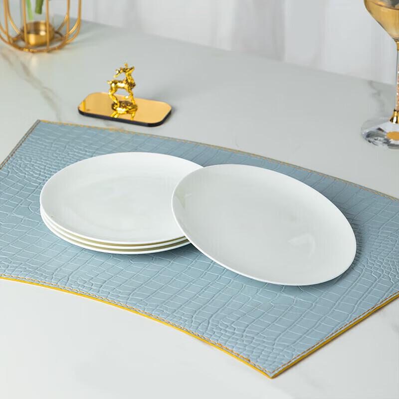 8-inch Pure White Round Ceramic Plate