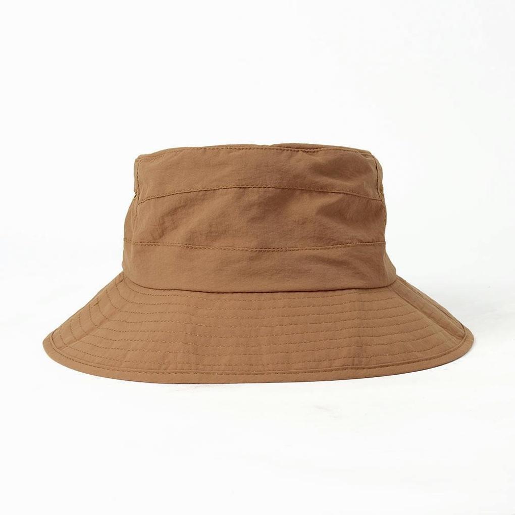 Foldable mountaineering hat (orange-brown) wide hat