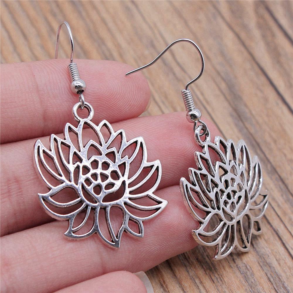 Drop & Dangle Earring Plant Flower Wedding Jewelry FindingsEarring Size 18x19mm QE019
