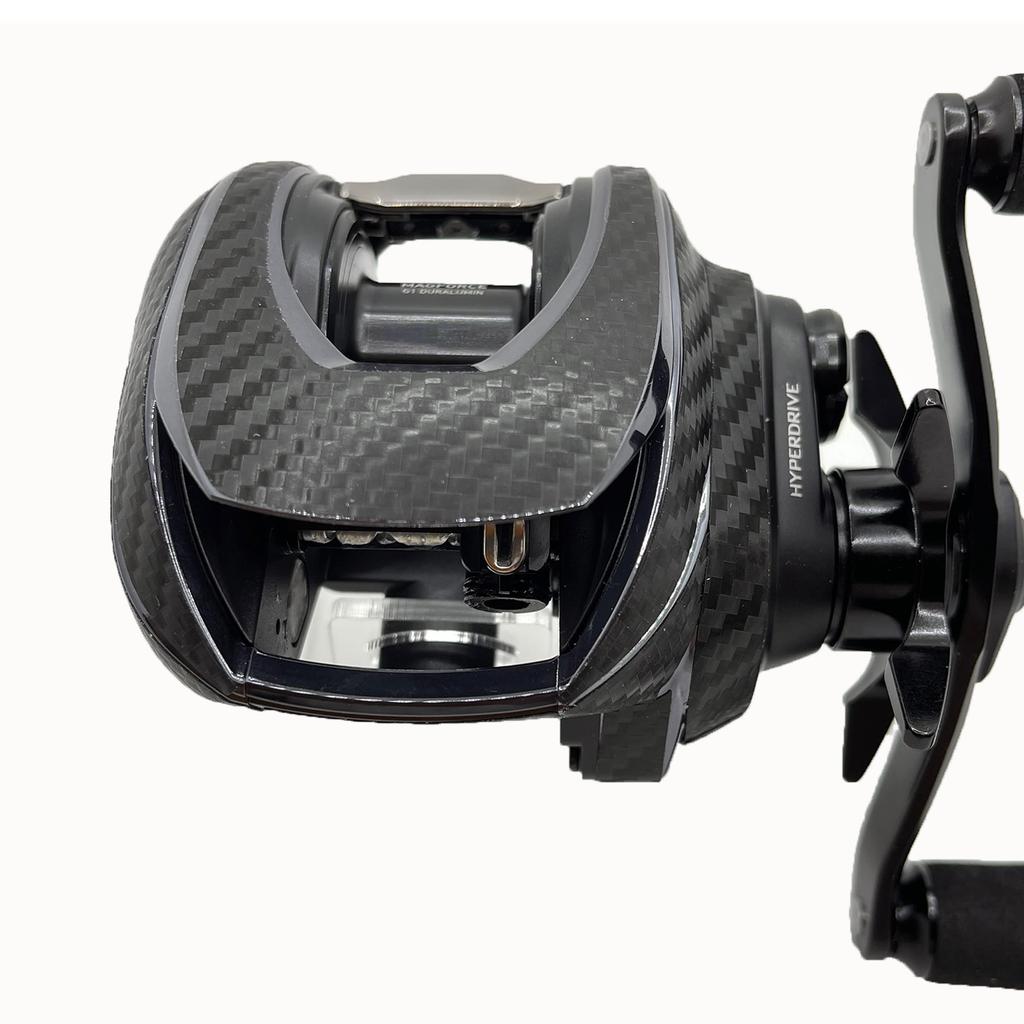 CUSTOM Custom Decal for YOROI 23IMZ 200 Baitcasting Reel SEAT.JP (Black, Left-Handed)