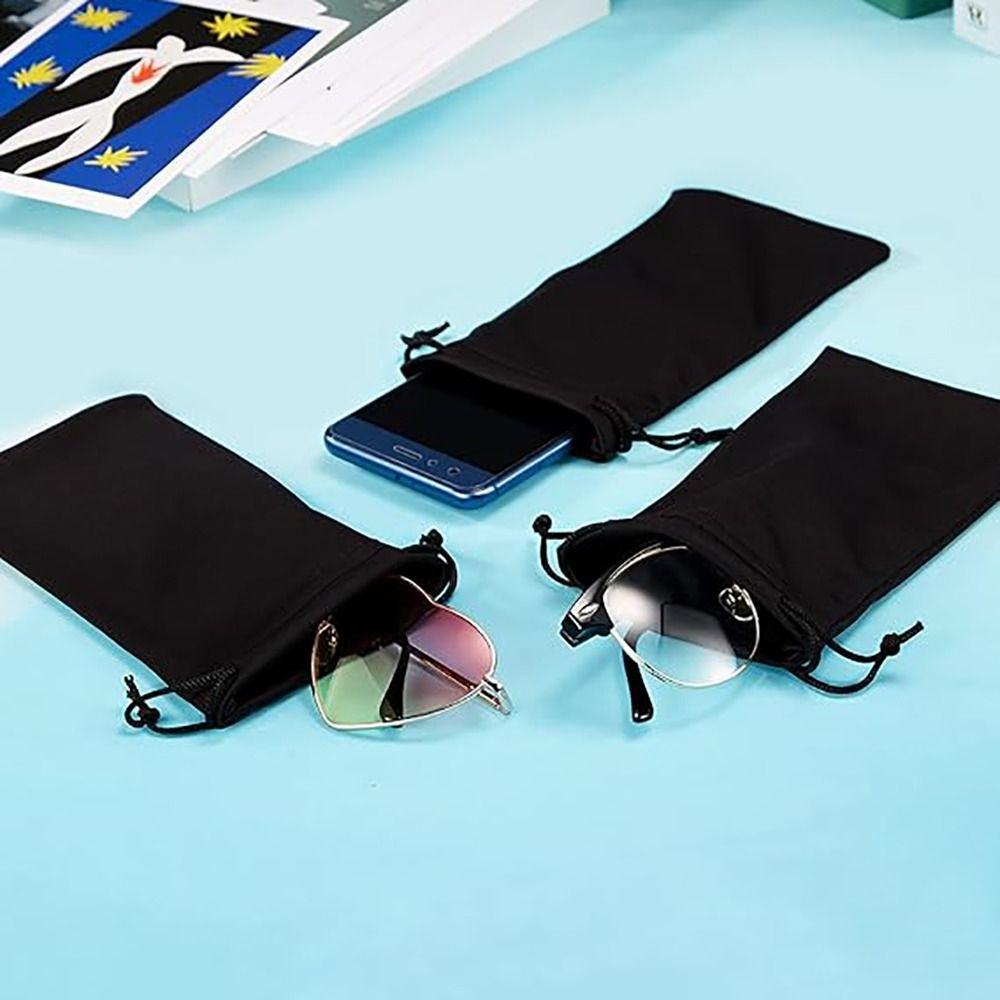 Microfiber Glasses Bags Black Eyeglasses Pouch High Quality Glasses Case