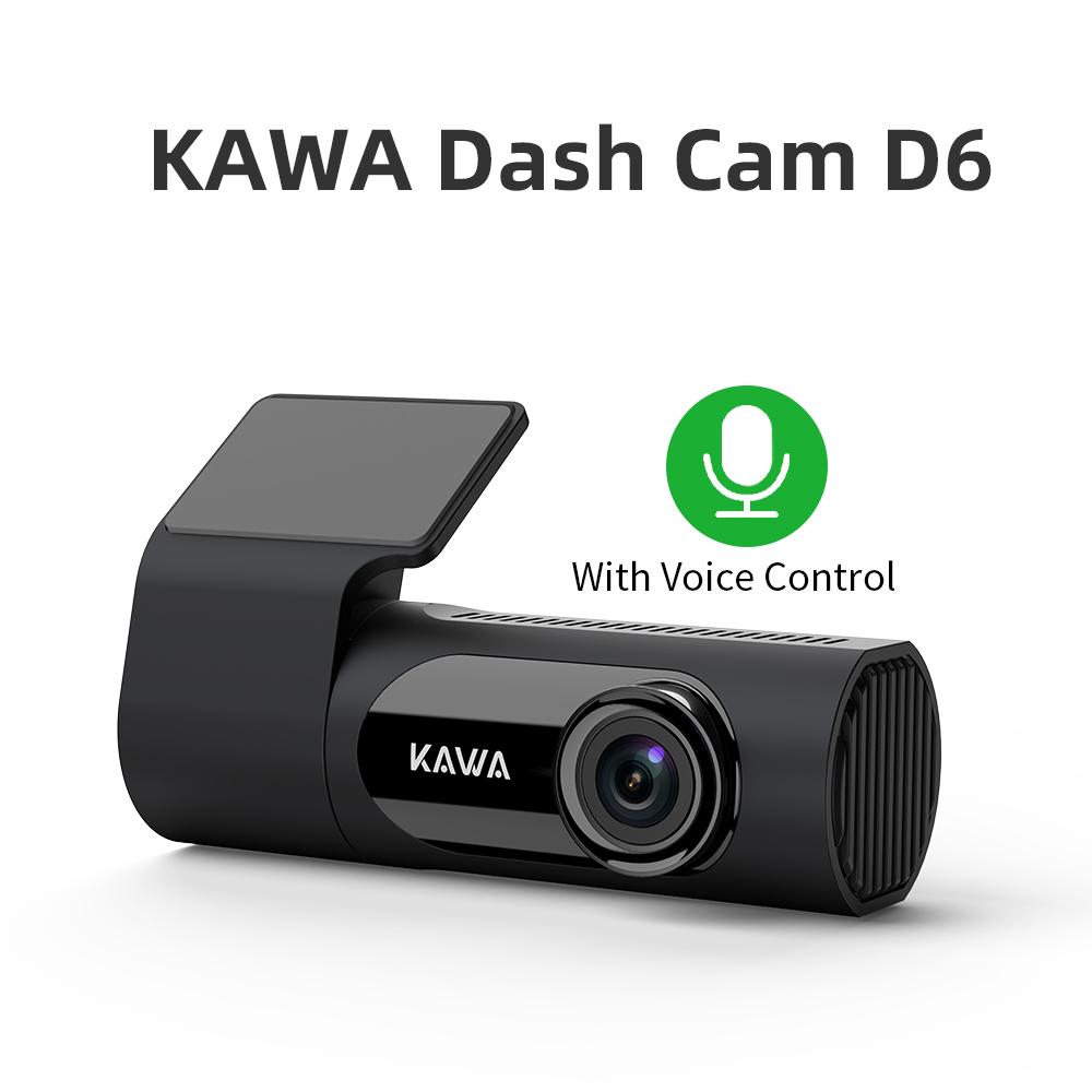 

KAWA Car DVR D6 Dash Camera for Car 1440P Video Recorder EN RU FR JP Voice Control 24H Parking Mode App Control Night Vision None