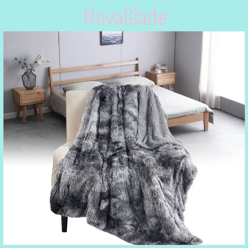 Cozy And Comfortable Double-sided Faux Fur Blanket For All Seasons In Various Sizes
