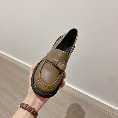 Chaussures rétro britanniques Mary Jane Mocassins pour femmes 2025 Version coréenne nœud mode décontractée talon épais plateforme chaussures simples