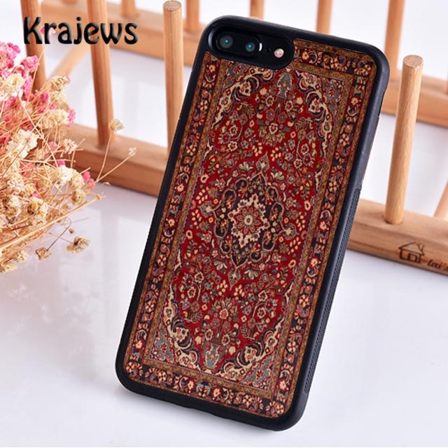 

Чехол для телефона Krajews с персидским ковром и цветочным узором для iPhone 14 5 6s 7 8 plus X XR XS 11 12 13 pro max Samsung S21 S22ultra iPhone X or XS