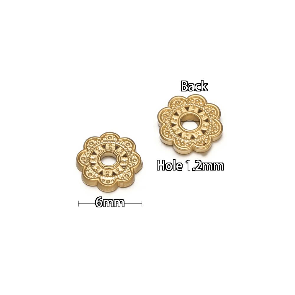 20Pcs Stainless Steel Vintage Beads Caps for Bohemia Bracelets Findings Crafts Necklace Making Accessories DIY Jewelry Supplies
