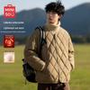 MINISO Men's Retro Collarless Padded Winter Jacket