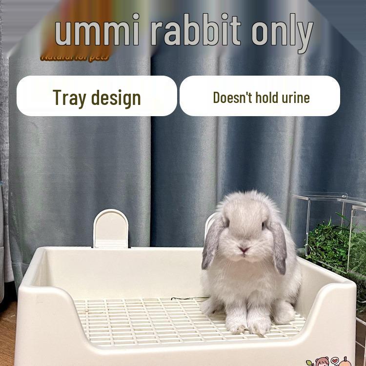 UMI Anti-Tip Rabbit & Guinea Pig Litter Box – Medium to Large, Anti-Spray Design