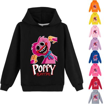 Kids 3D Hoodie Kissy Missy Pullover Poppy Playtime Children Thin Spring Sweater Dark