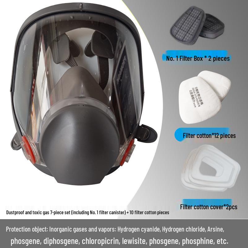 6800 Full Face Respirator Mask for Dustproof, Welding, Spray Painting, Chemical Protection, and Pesticide Use