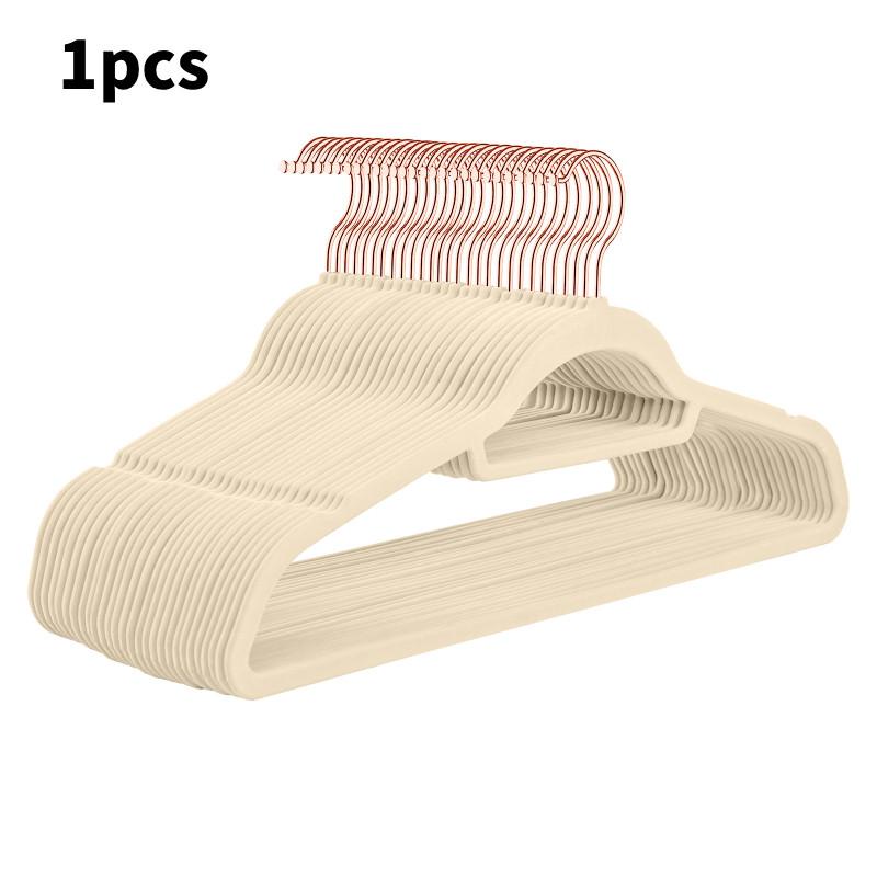 Velvet Flock Hangers Non Slip 360 Degree Hook Coats Hanging Plastic Adjustable