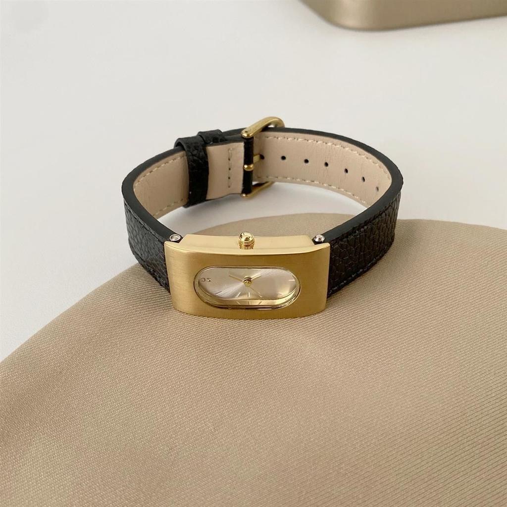 2025 new women's watch Angola red fashion women's simple temperament niche light luxury women's quartz watch