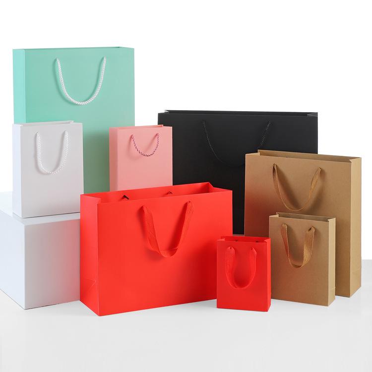 In-Stock Kraft Paper Bag for Women's Clothing, Flowers, and Glasses