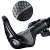 1 Pair MTB Bike Grips Horns Shofar Vice Handlebar Shockproof Dustproof Rubber Bilateral Locked BMX Cycling Grips