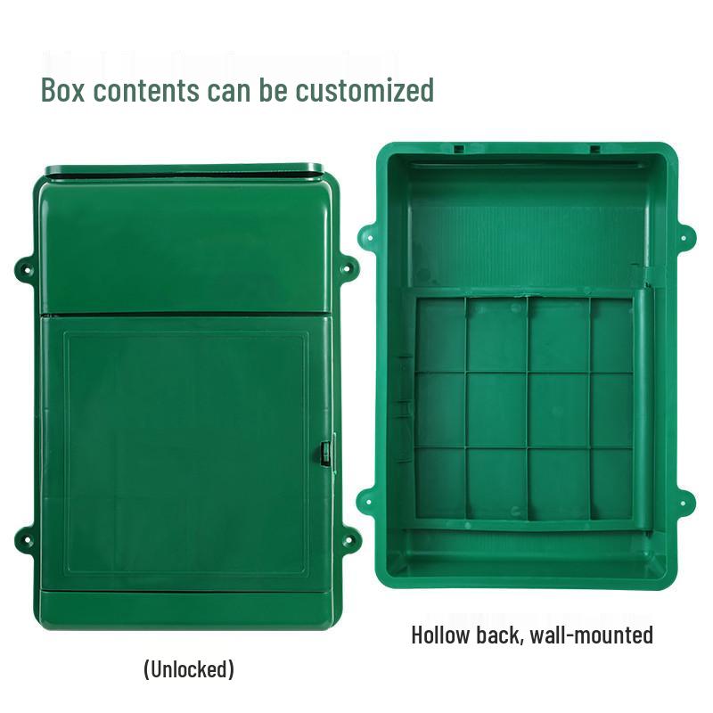 Compact Wall-Mounted Lockable Plastic Box for Mail, Complaints, Suggestions, and Milk