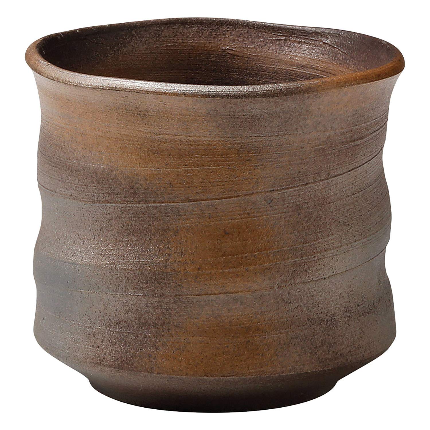 

Shigaraki ware Hechomon shochu copper ware finish cup,