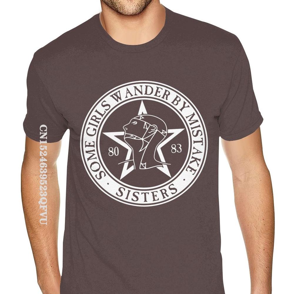 

Футболка аниме свободного покроя для мужчин в готическом стиле из премиального хлопка с надписью «Сестры милосердия», отличная подростковая футболка, уличная одежда Camisa XXXL кофейный