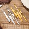 Stainless Steel Dessert Knife, Fork, and Spatula Set for Cakes, Ice Cream, Mooncakes, and Pizza.
