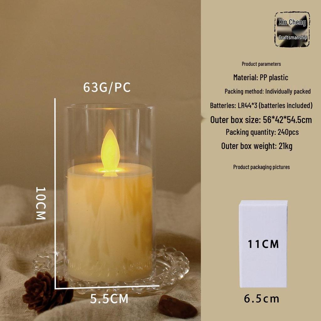 LED Night Light: Remote-Controlled Swinging Simulation Candle for Concerts, Birthdays, Weddings