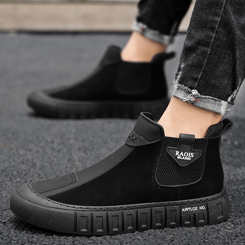Fashion Men Comfort Autumn High Top Work Shoes Boots Are Lightweight  Versatile  and  Comfortable Daily High Top Boots