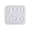 Crystal Earring Pendant Mould Ear Clips Silicone Mold Irregular Shapes Earrings Mould for DIY Enthusiasts Crafts Mould