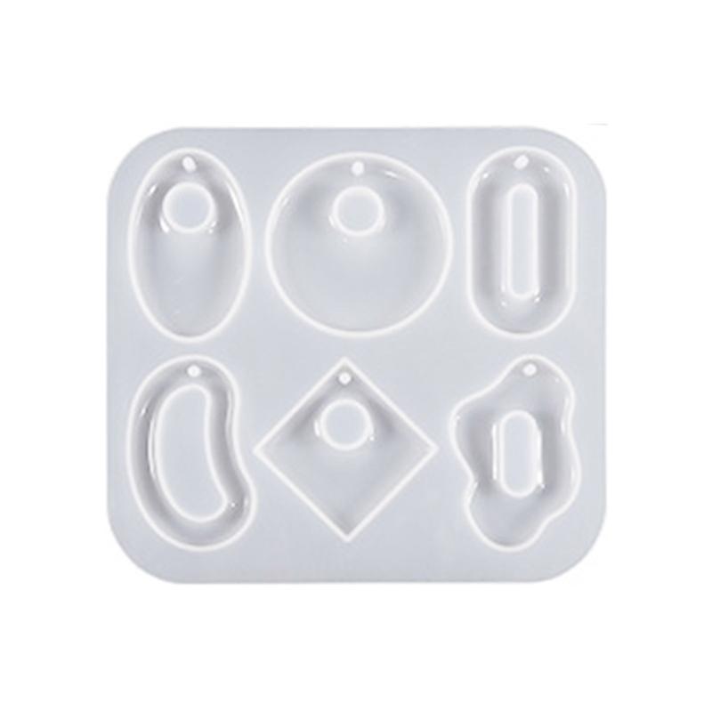 Crystal Earring Pendant Mould Ear Clips Silicone Mold Irregular Shapes Earrings Mould for DIY Enthusiasts Crafts Mould