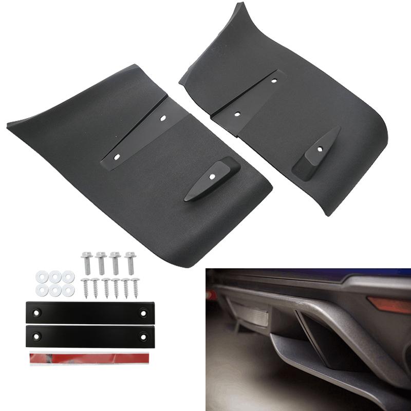 

2pcs ABS Rear Bumper Lip Air Diffuser Valance Foil For Ford Mustang GT R Style