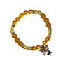 Sweet Crystal Beaded Bracelet Butterfly Pendant Handchain for Women Fashionable Friendship Wristchain Wrist Jewelry