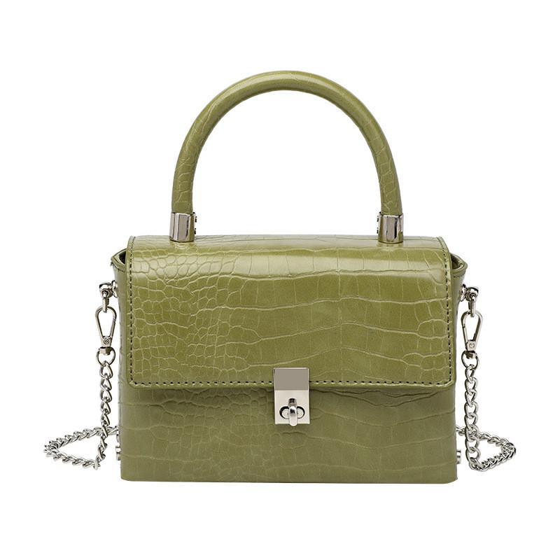IELGY Женская текстурированная сумка на цепочке с крокодиловым узором — фото 11
