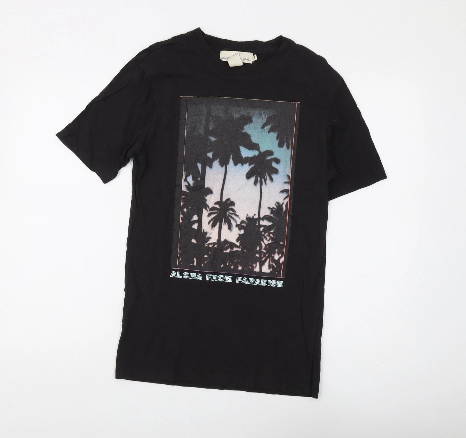 

Label of Graded Goods Men s Black Beach T-Shirt XS L