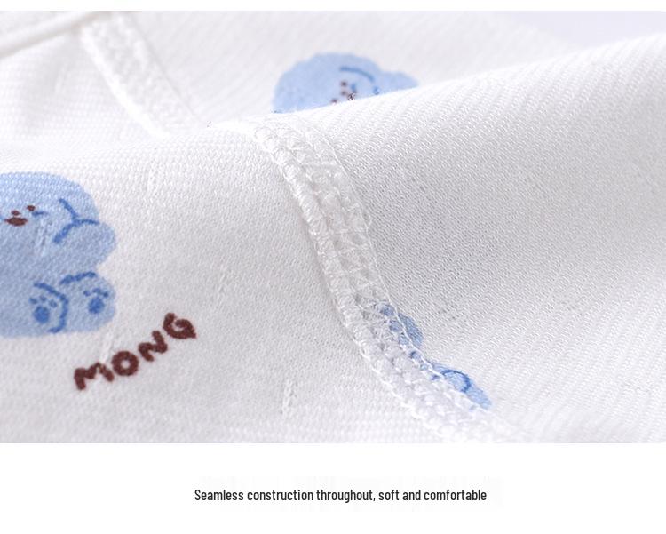 Pijama Nou-născut din Bumbac Pur Ultra-Subțire, Costum Călugăr pentru Bebi pentru Vară