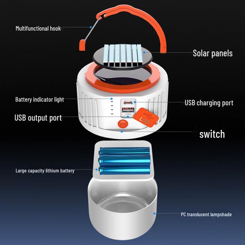Nu Feng Multifunction Outdoor Solar Camping Lantern