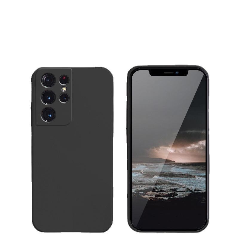 Applicable to Samsung S24Ultra Rubik's Cube Liquid Silicone S25 Mobile Phone Case A16 Fine Hole Straight Edge Soft Case S23FE