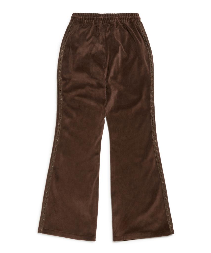 Mark Gonzales Women'S Club Velvet Bootcut Pants - Brown