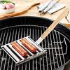 Stainless Steel Hot Dog Roller with Wooden Handle for Grills and Barbecues Durable and Easy to Clean Cooking Tool