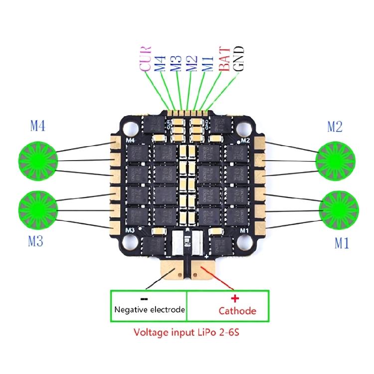 4in1 ESC F4 V3S Plus Flight Controllers Electrical Speed Controllers Module Board