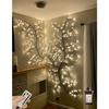 Enchanted Willow Vine Lights with Remote Control On/Off Timer and Memory Function, 8 Modes 3 Level Dimmable Lighted Willow Vine Lights, 8.2ft Branch