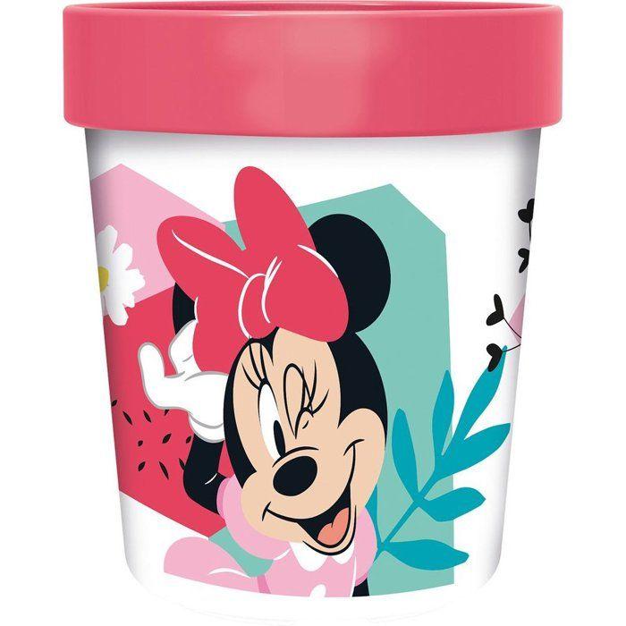 Kelímek - TATAWAY - Disney Minnie - Růžový plast - 260 ml - Protiskluzová základna