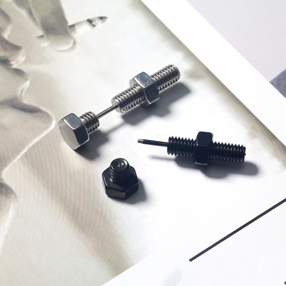 Stylish 1Pc Men Women Stainless Steel Screw Ear Stud Earrings Body Piercing Jewelry Jewelry Gift