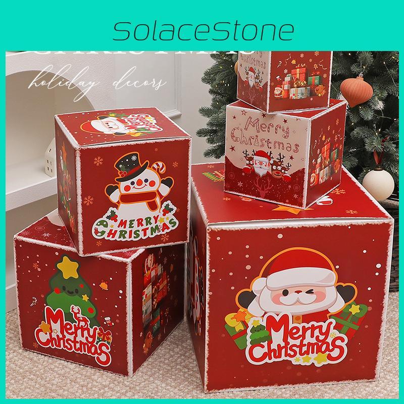 Christmas Gift Packaging Box With Cartoon Design For Daily Giving Holiday