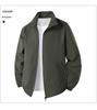 Men's Lightweight Spring/Autumn Sun Protection Jacket, Stand Collar, Loose Fit, Breathable, Plus Size for Middle-aged and Elderly