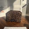 Large Women Leopard Cosmetic Bag Box Shaped Zipper Make Up Bag Travel Washing Makeup Organizer Beauty Case