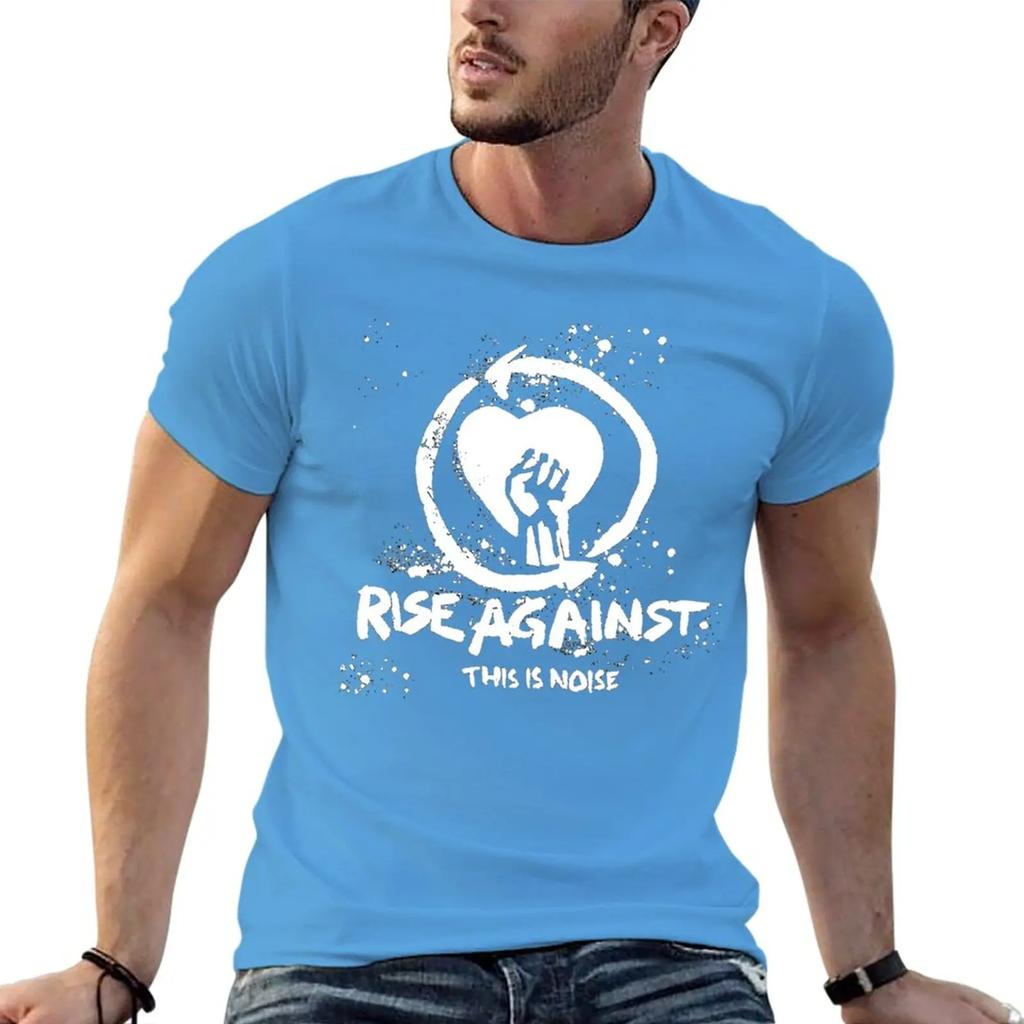 New Rise Against Band Music Punk Rock T-Shirt Man Clothes Boys T Shirts Funny T Shirts Slim Fit T Shirts for Men