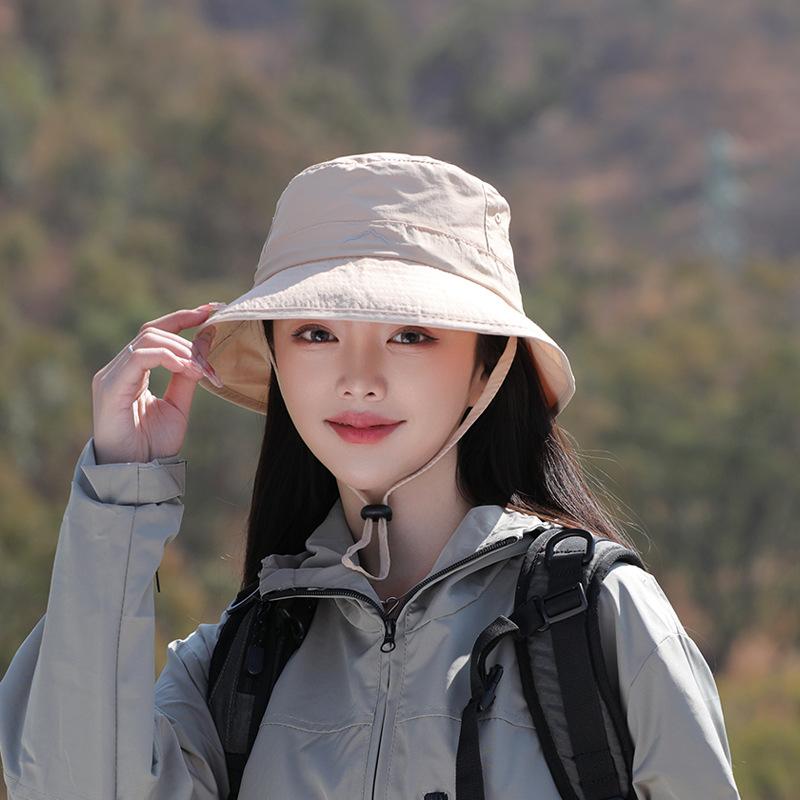 Big Eaves Shawl Bucket Hat Men's Summer Outdoor Fishing Mountaineering Shading Sun Protection Hat Foldable Bag Hat Women